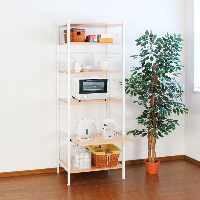 スライド式キッチンラック ハイタイプ