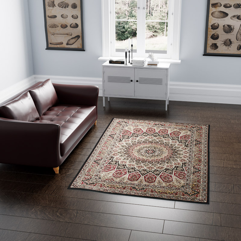 ベルギー製多色織高級シルクタッチカーペット