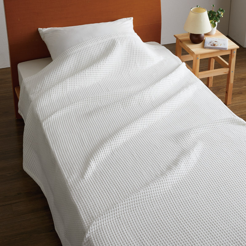 　ワッフルケット2P(抗菌防臭加工)