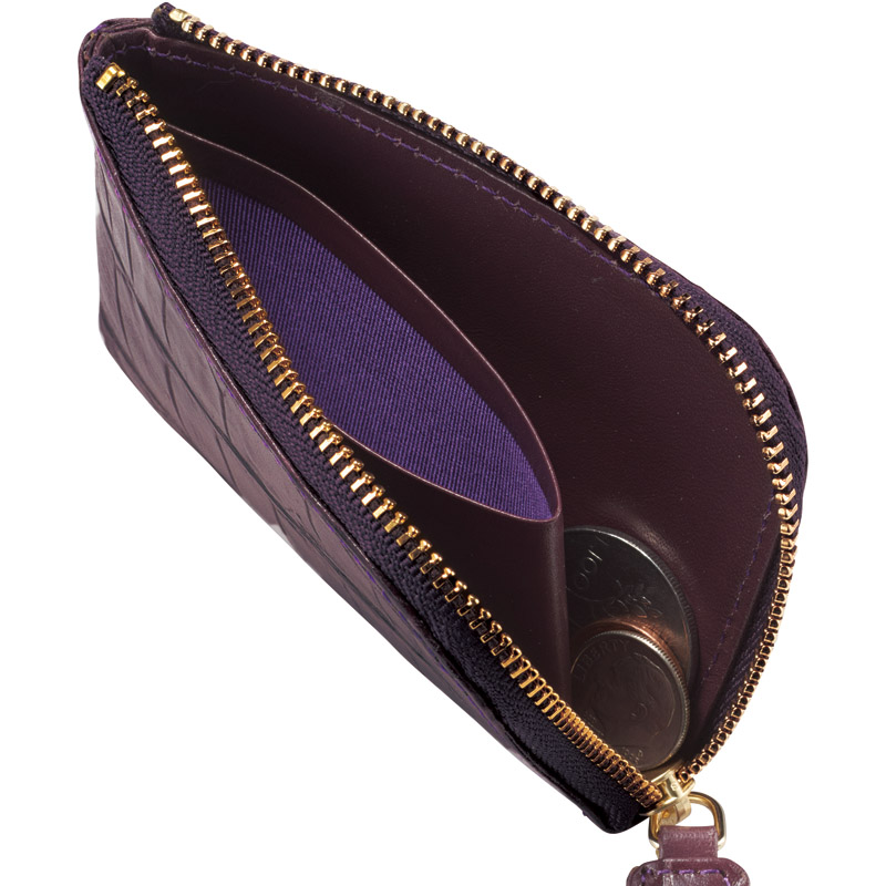 ワニ型押 ラウンド財布･ミニ財布