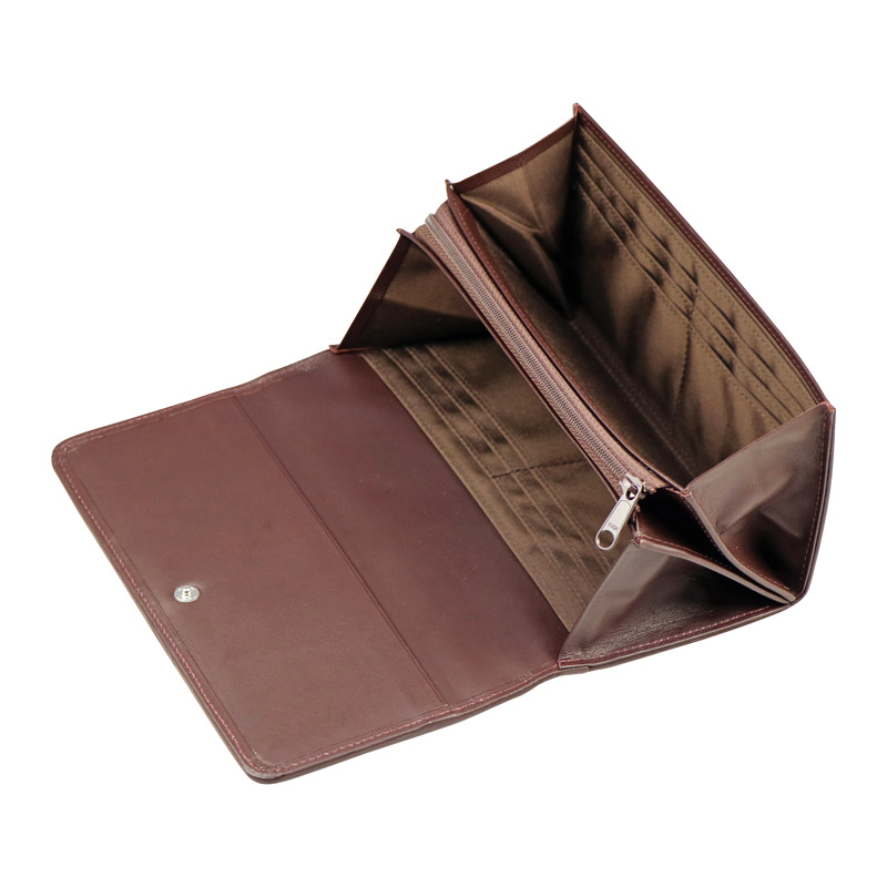 草木染め印伝 つた桜柄長財布