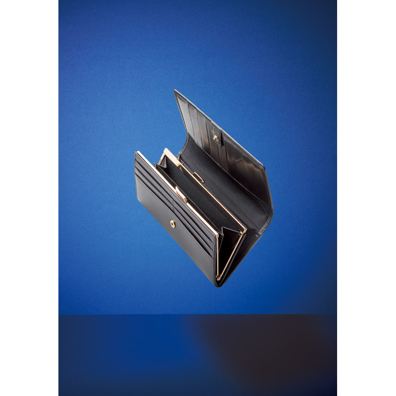 カーフレザーがま束入れ