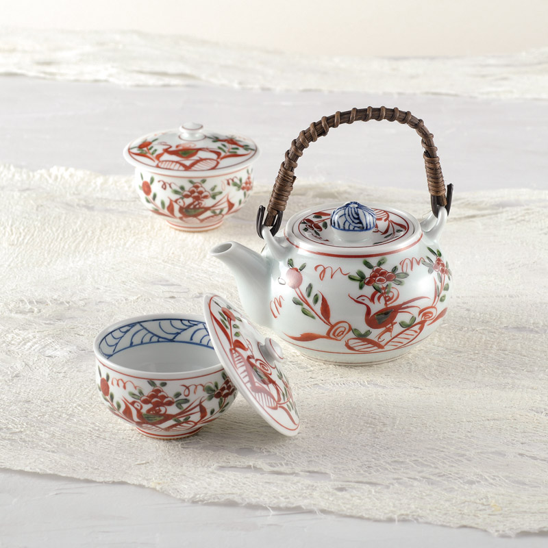 　古伊万里写し絵(手描) 10客番茶器揃