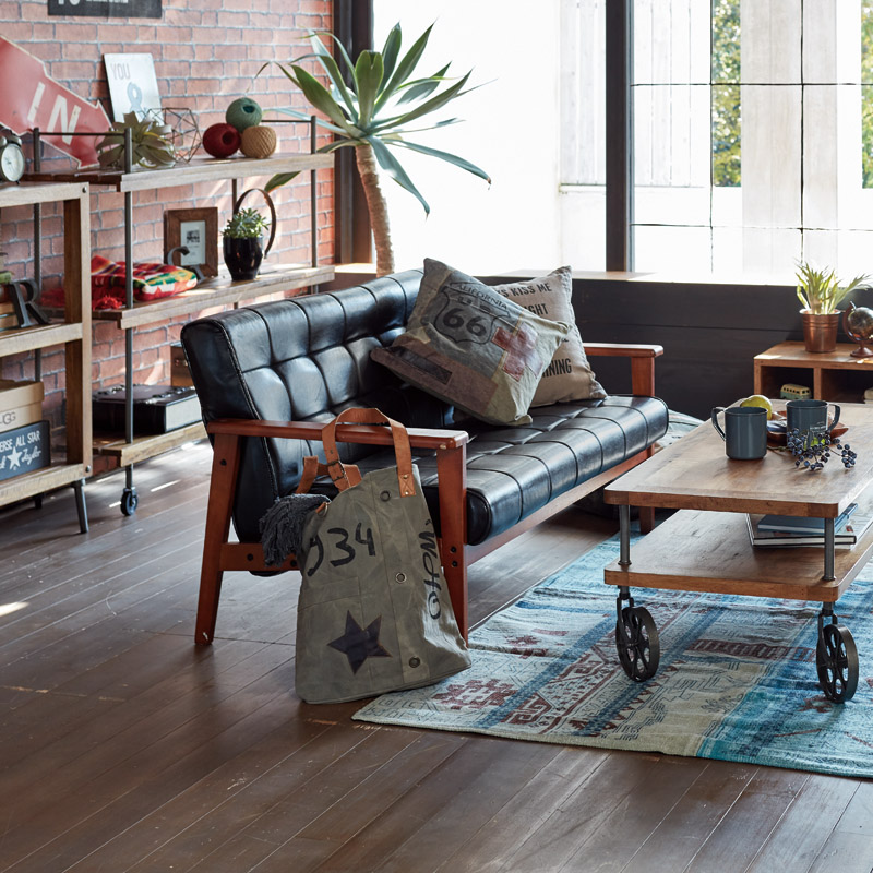 2人掛レトロソファ