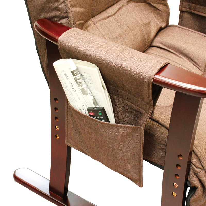 肘付きリクライニングチェア