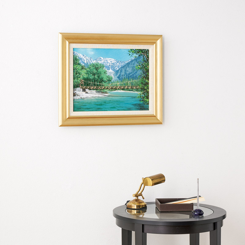 大山功 油絵額F6金 「上高地」