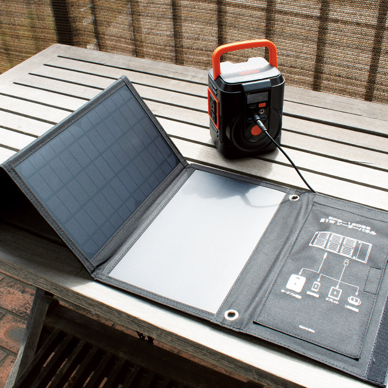 　これだけで安心!簡単ポータブル電源･ソーラーパネルセット エネポルタ･ベーシック