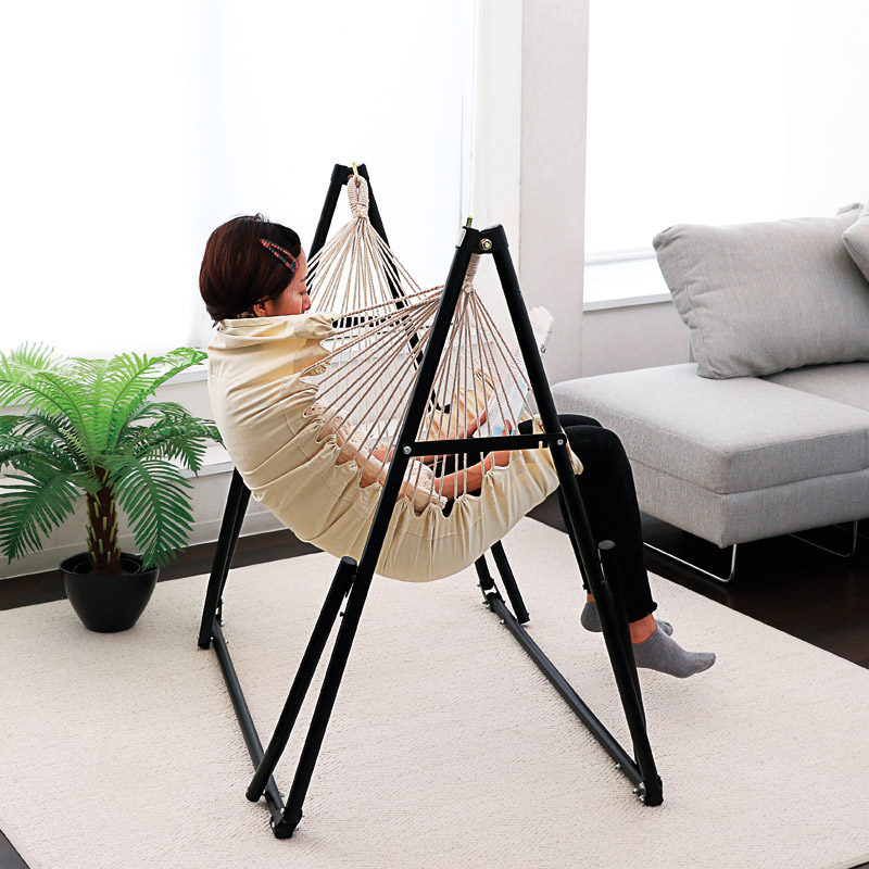 　2WAY自立式ポータブルハンモック&チェア 2台セット