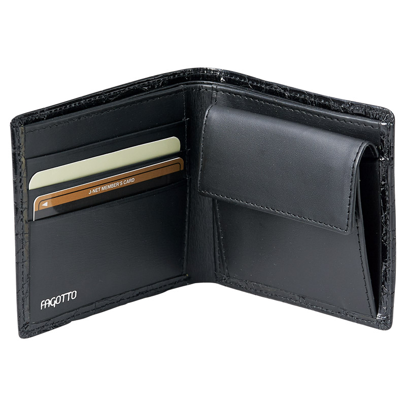 　クロコダイル 二つ折り財布