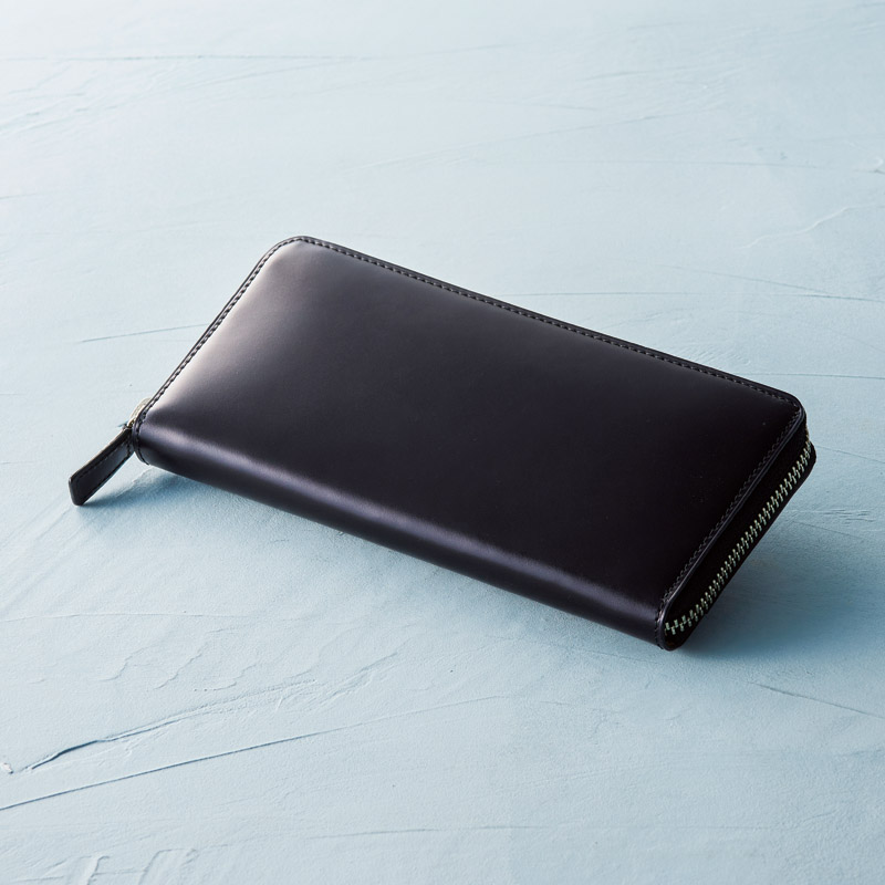 　コードバン長財布(ブラック)