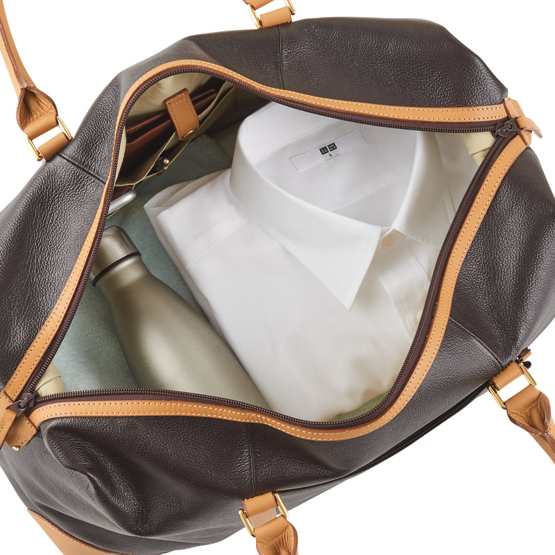 ボストンバッグ(ダークブラウン)