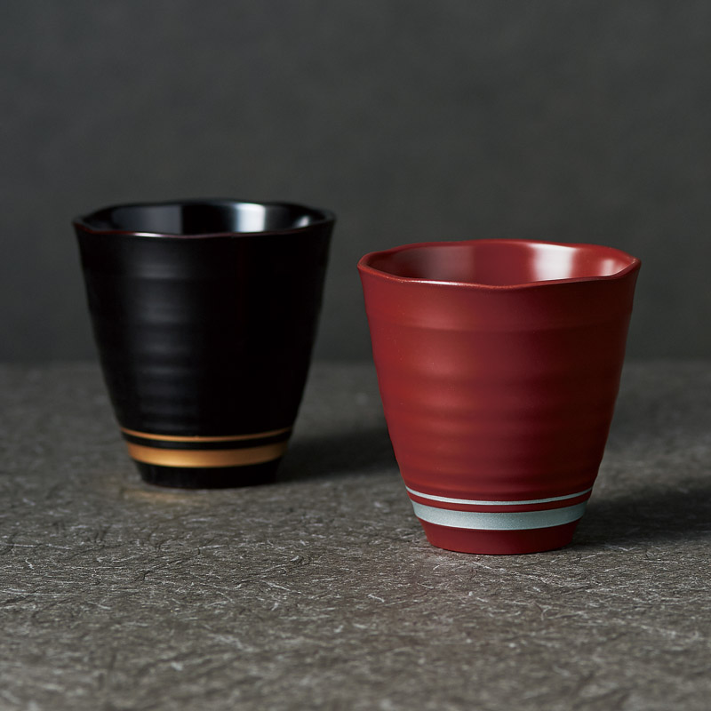 山中塗 和らぎフリーカップ ライン(1P)