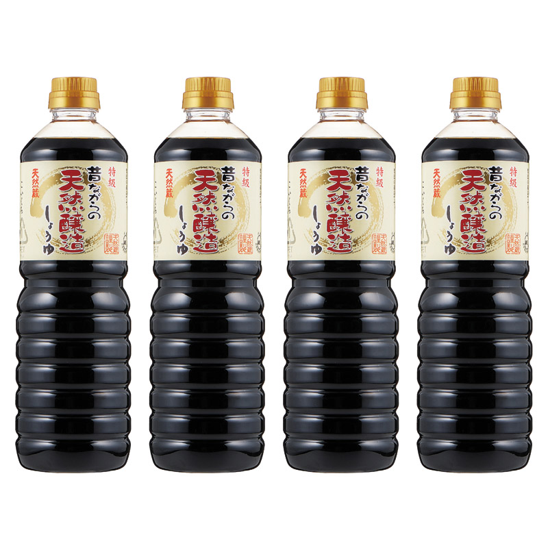 昔ながらの天然醸造しょうゆ4P