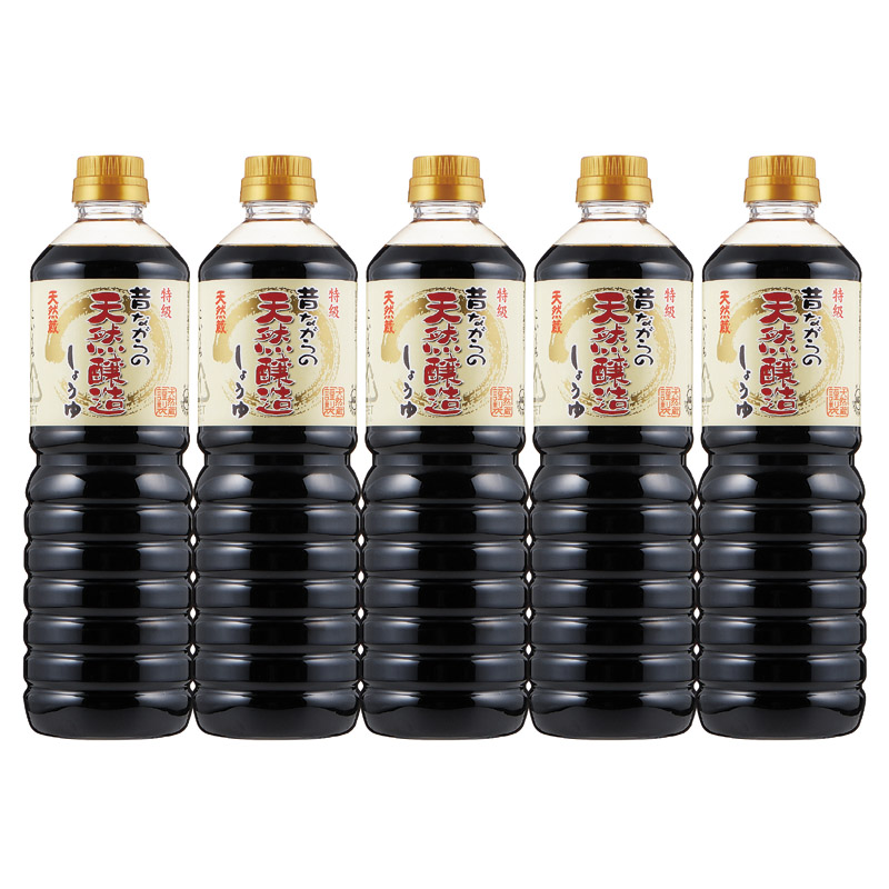 昔ながらの天然醸造しょうゆ5P