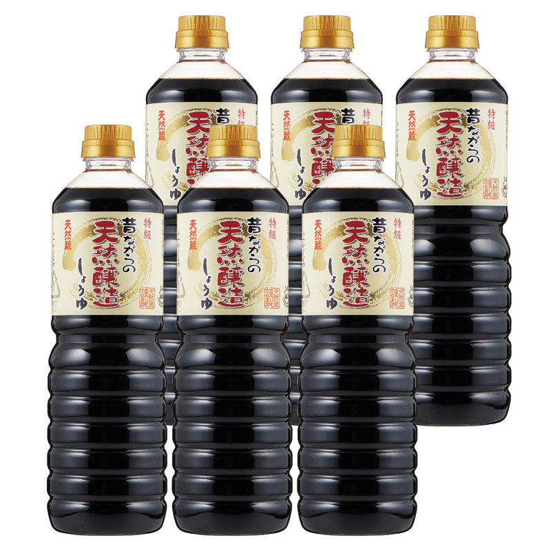 昔ながらの天然醸造しょうゆ6P