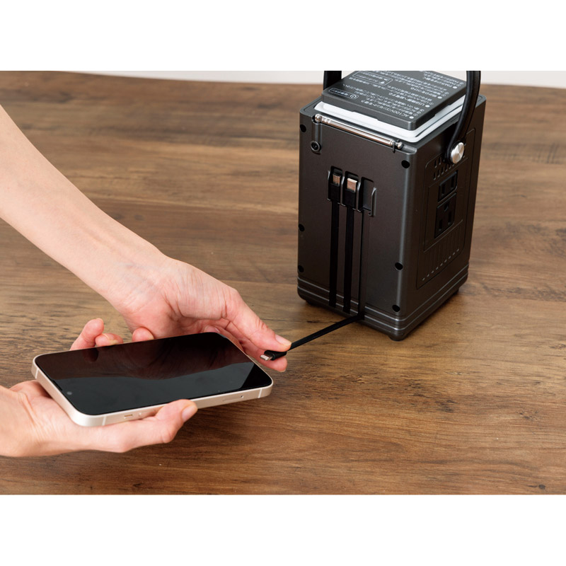 Solpa リン酸鉄バッテリー搭載 多機能ポータブル電源 ENEPORTA+3
