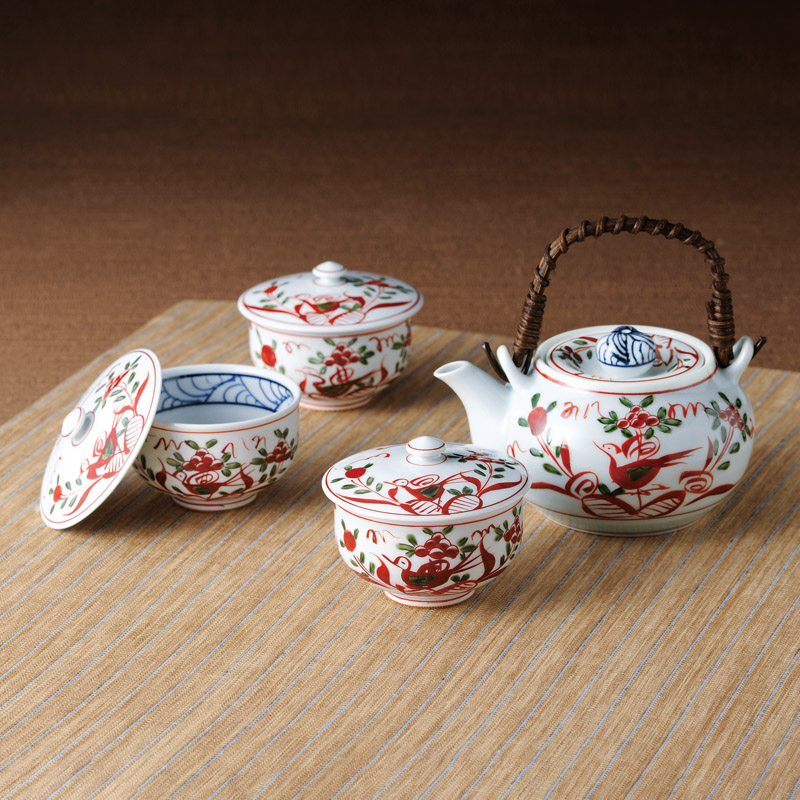 波佐見焼 古伊万里写し絵番茶器揃