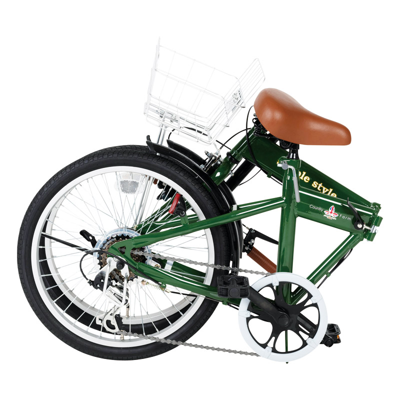 シンプルスタイル 20型折畳自転車(ライト･カギ付)